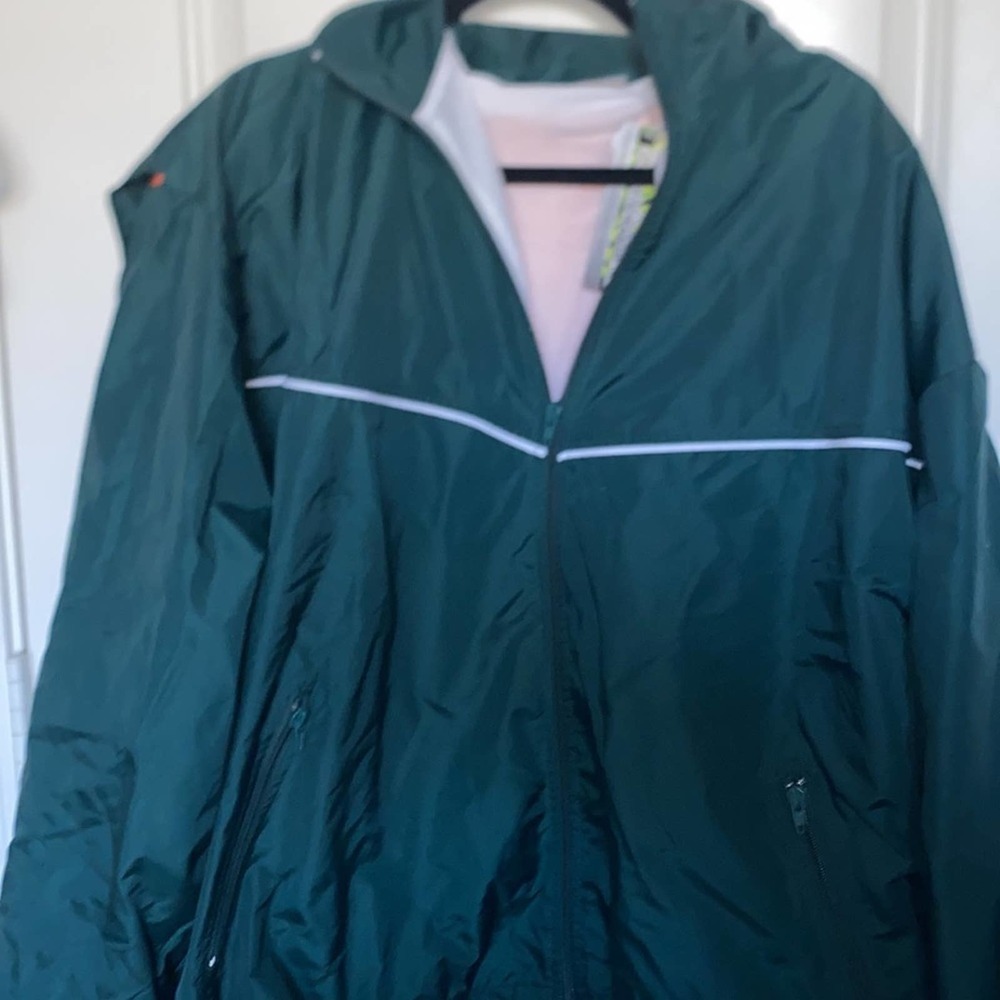Boardroom Green Zip Lacrosse Jacket size Large